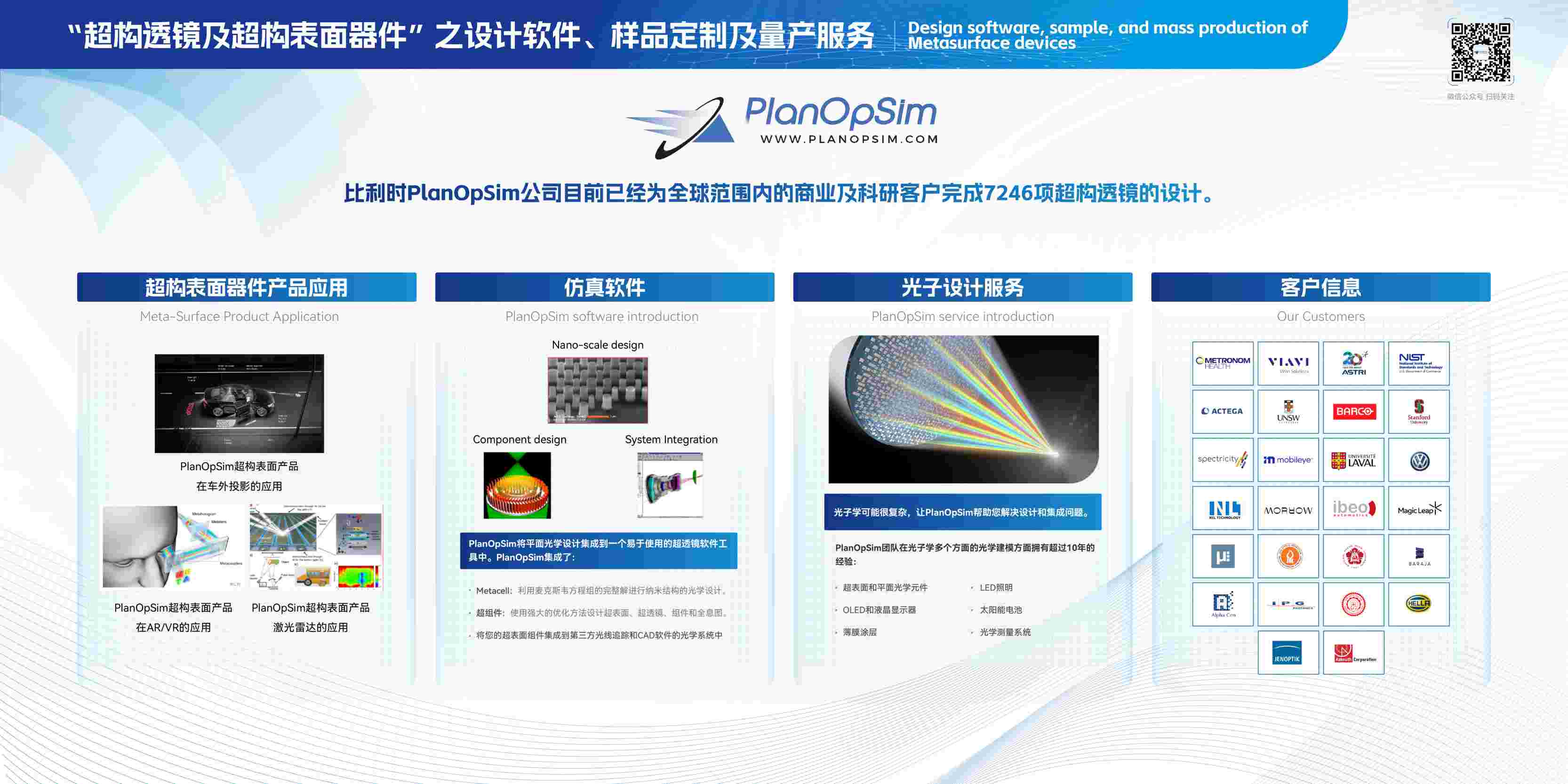超構(gòu)透鏡及超構(gòu)表面器件-之設(shè)計軟件、樣品定制及量產(chǎn)服務(wù)